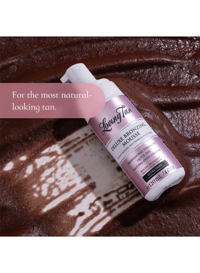 Loving Tan Deluxe Self Tanning Bronzing Mousse, Ultra Dark - Streak Free, Professional Quality Sunless Tanning - Up to 5 Self Tanner Applications per Bottle, Cruelty Free - 4 FL Oz - Image 5
