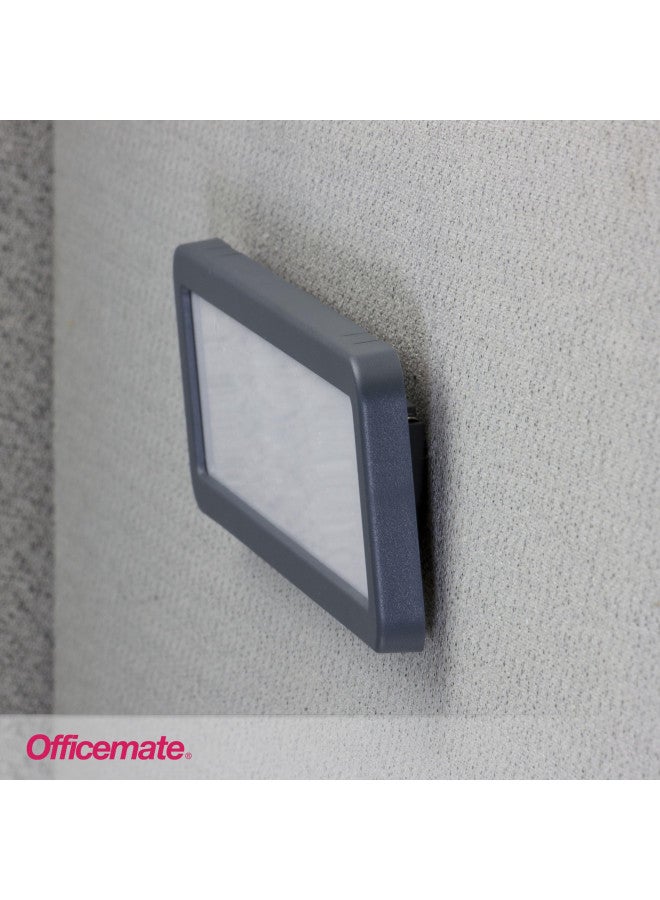 Officemate Verticalmate Name Plate, Gray (29222) - Image 2