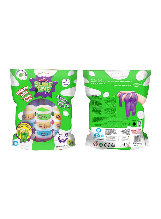 TOY PRO Doh Time Slime Party Bag 12 Cans 340 G  - Image 1