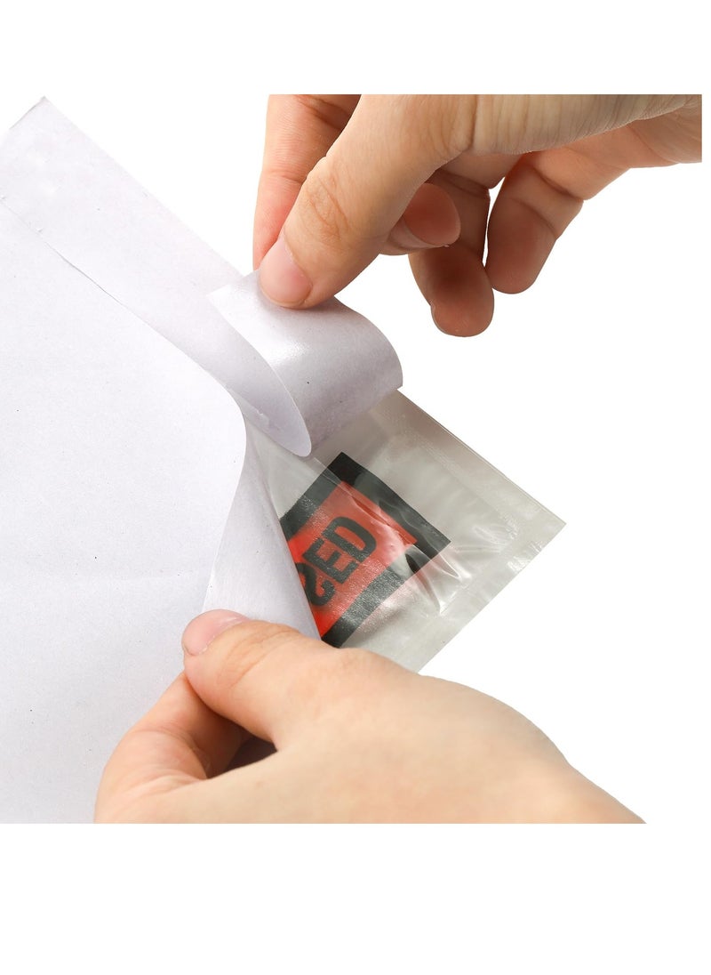Excefore - 100 Pcs Packing List Envelopes, 150mm x 220mm Clear Adhesive Invoice Packing Slip Envelope Pouches Shipping Label Sleeves Top Loading Packing List Enclosed Bags for Mailing - Image 1