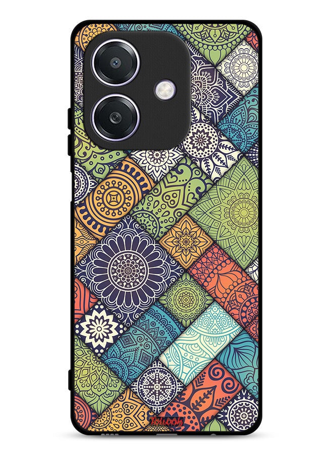 Tolwak Oppo A3 5G Protective Case Cover Mandala Pattern - Image 1