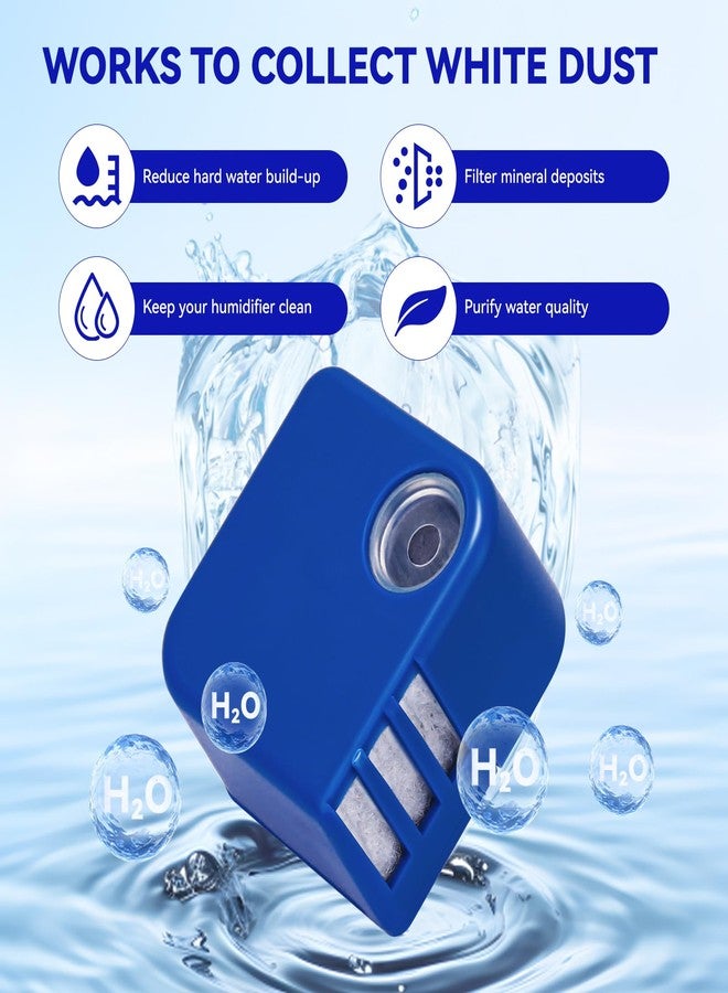 HWEIUA PDC51V1 Demineralization Cartridge Compatible with Vick Humidifier V4600, V5100, VUL575 and Sunbeam696 Only, Humidifier Filter Replacement Effectively Reduce White Dust, Pack of 2, Blue - Image 4
