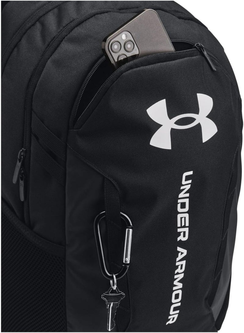 اندر ارمر شنطة Under Armour Unisex-Adult Hustle 6.0، (002) كحل، حجم واحد كيناسب الأغلب - Image 5