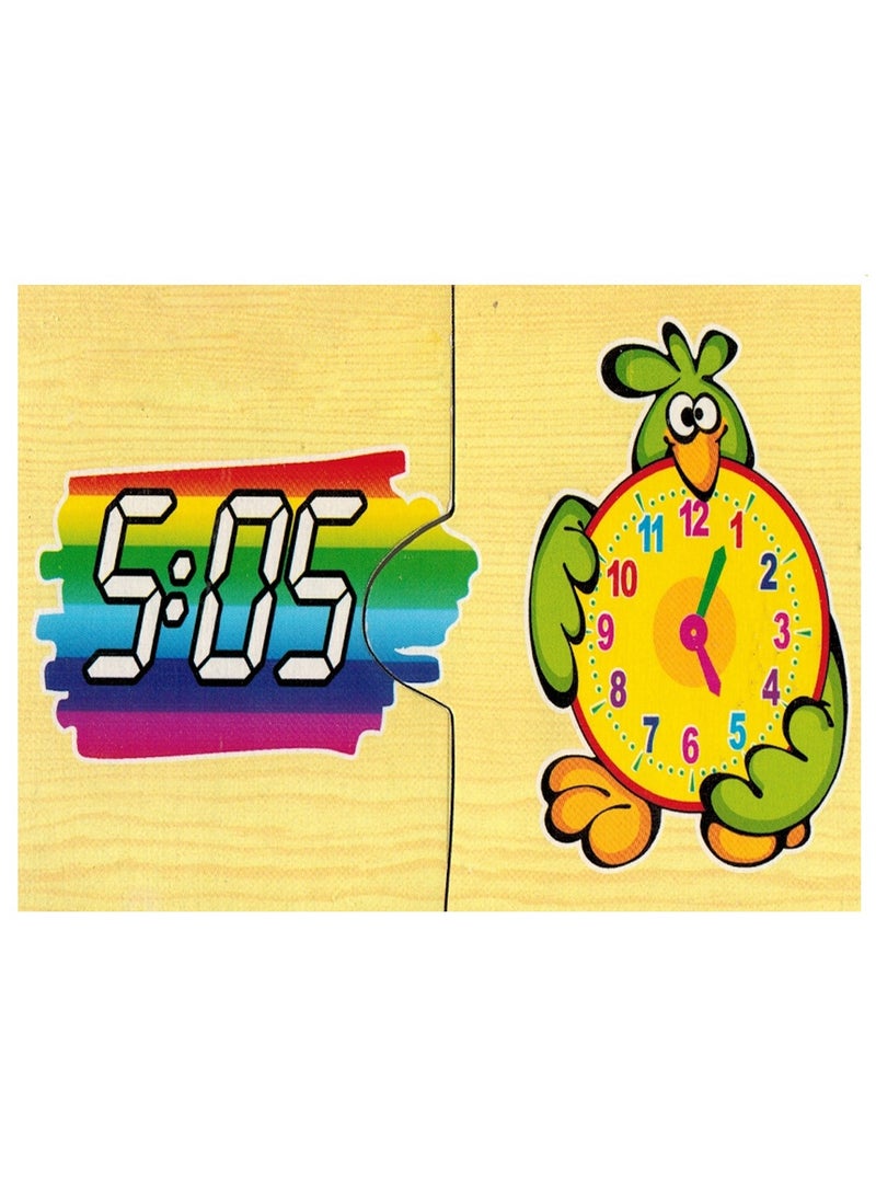 A Colorful Wooden Puzzle To teach The Clock To Children - Image 1