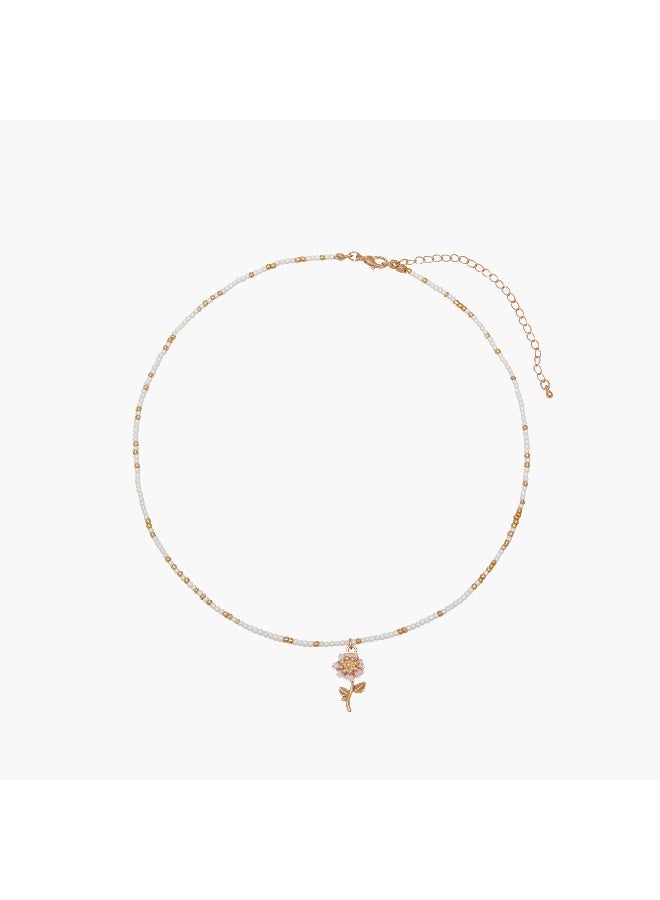 LIFESTYLE Cubic Zirconia Pendant Necklace - Image 1