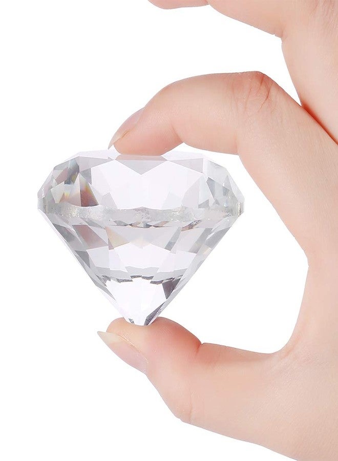 Salmue Nail Art Display Diamond, 2 Colors Glass Crystal Base,Shiny Decoration Manicure Accessories Display Tools for Hand Model Shoot Ornament(White) - Image 4