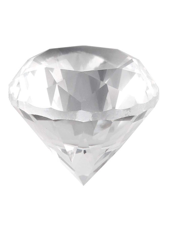 Salmue Nail Art Display Diamond, 2 Colors Glass Crystal Base,Shiny Decoration Manicure Accessories Display Tools for Hand Model Shoot Ornament(White) - Image 3
