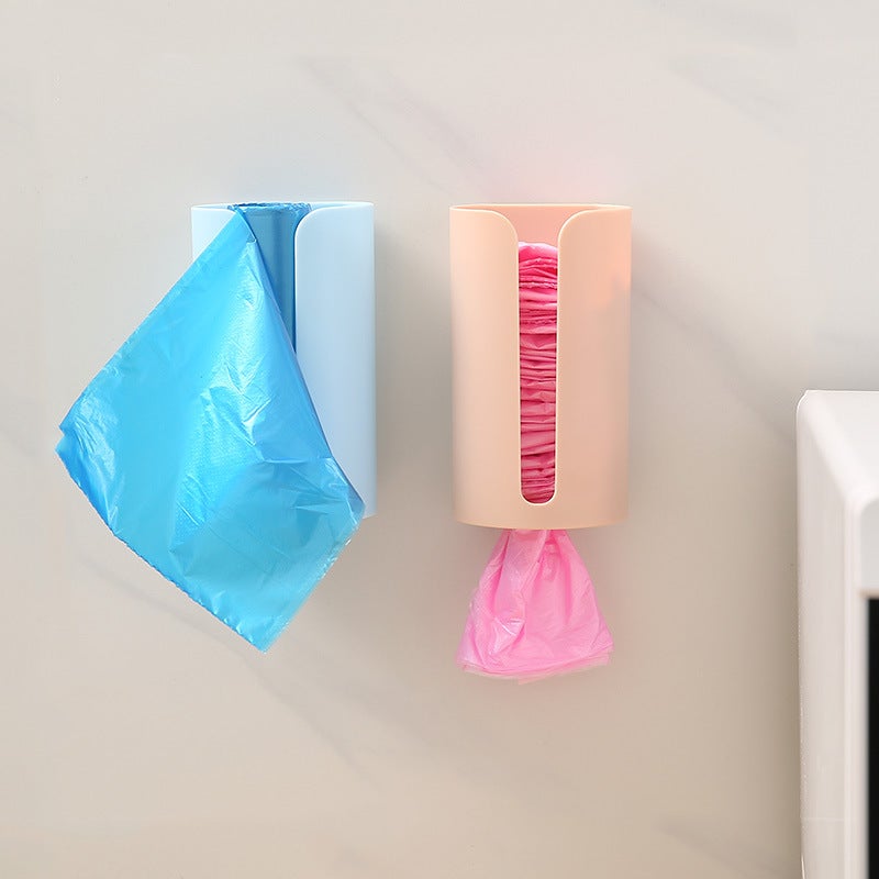 Creative Punch-Free Garbage Bag Storage Box Kitchen Wall-Mounted Garbage Bag Box Extraction Plastic Bag Storage Box - Image 2