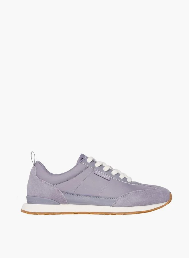 SKECHERS Women Lace-Up Leather Ankle Sneakers