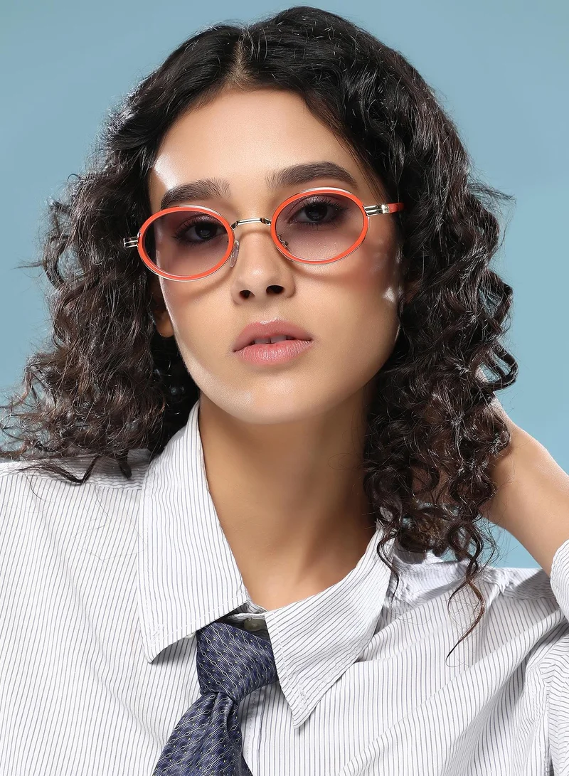Haute Sauce  Polarized Full Rim Oval Sunglasses For Women  | Best Price UAE