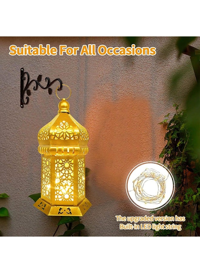 يواوليتي أضواء رمضان ، فانوس رمضان ، خمر الصمام فانوس الجوف تصميم ديكورات لرمضان عطلة الجدول ديكور  - Image 3