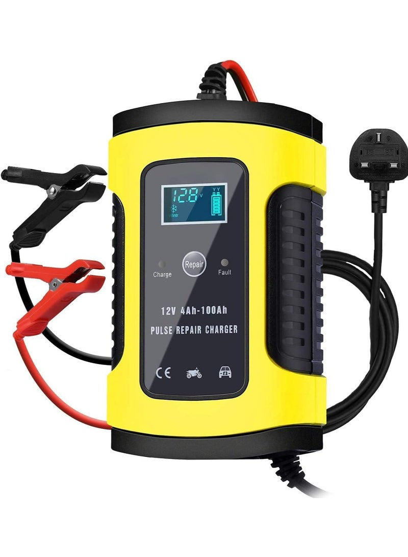 5 Amp 12V Smart Car Battery Charger/Maintainer – Automatic Automotive Battery Charger for Cars, Motorcycles, Lawn Mowers, Boats, SUVs, RVs, ATVs, and More - Image 1