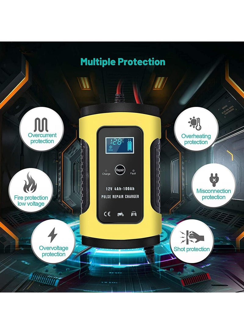 5 Amp 12V Smart Car Battery Charger/Maintainer – Automatic Automotive Battery Charger for Cars, Motorcycles, Lawn Mowers, Boats, SUVs, RVs, ATVs, and More - Image 4