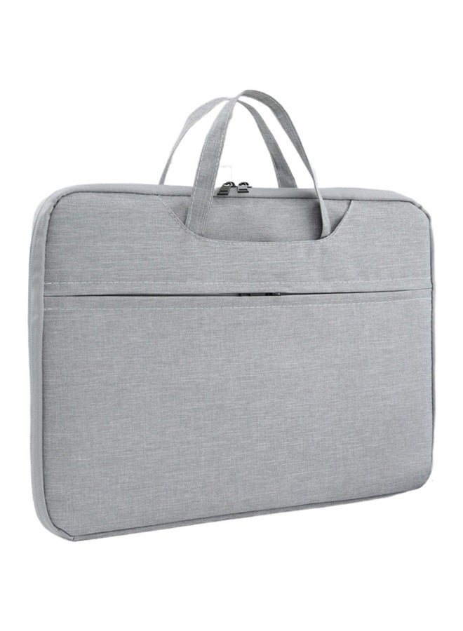 حقيبة كمبيوتر محمول مقاس 13.3 بوصة، مقاومة للماء والخدش، سهلة الحمل، مناسبة للنساء والرجال، لون رمادي - Image 1