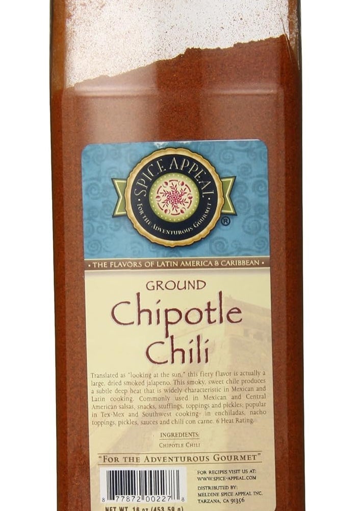 Spice Appeal فلفل تشيبوتلي المطحون من سبايس أبيل، 16 أونصة - Image 1