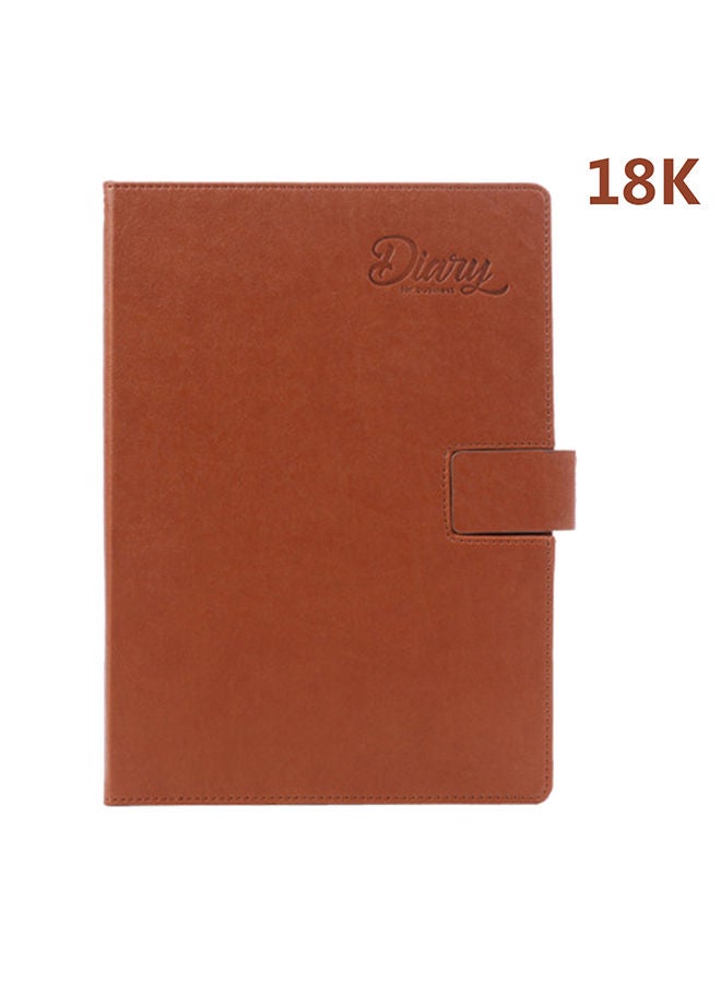 NIBEMINENT 18K Self-Filling Plan Daily Notepad Brown