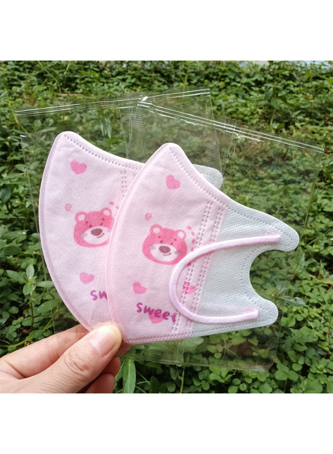 Generic Children's Mask 3D Stereo Klein Blue Bear Mask School Special Children's Stereo Disposable Mask Wholesale-Colour:3d Children -Specification:Individually Packaged For Ages 3-12  - Image 1