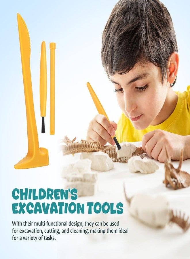 JOINPAYA 10 Set Excavation Tool Kit: Dino Fossils Dig Kit for Kids, Bulk Archaeology Dig Tools with Mini Hammer Chisel and Brush for Fossil Gem Digging, Science Toy - Image 2