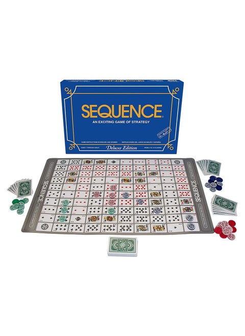 Sequence Exciting Game of Strategy Deluxe Edition Blue