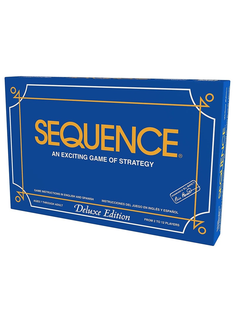 Sequence Exciting Game of Strategy Deluxe Edition Blue