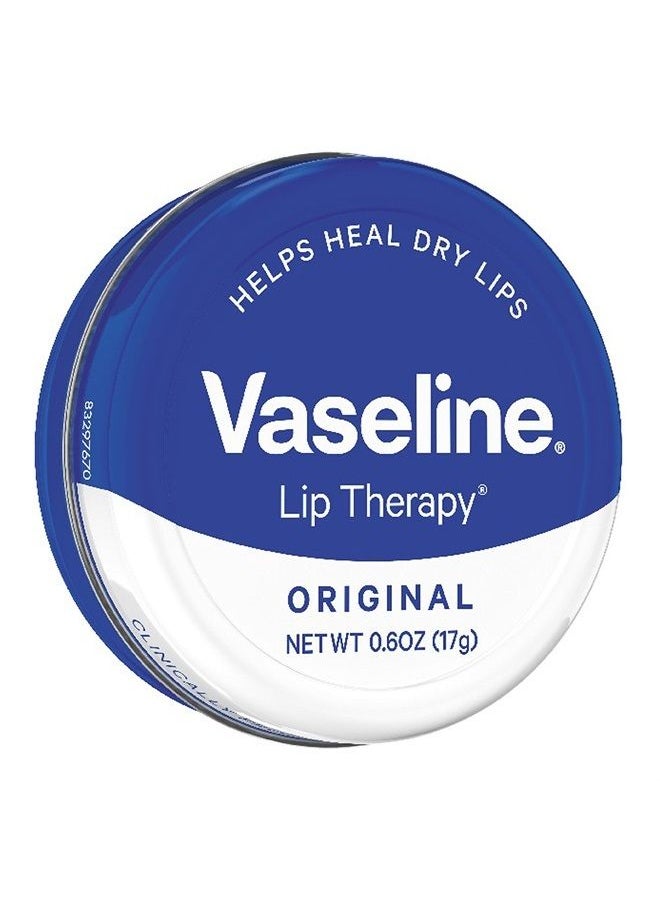 Vaseline Lip Therapy Lip Balm Tin, Original, 0.6 oz 