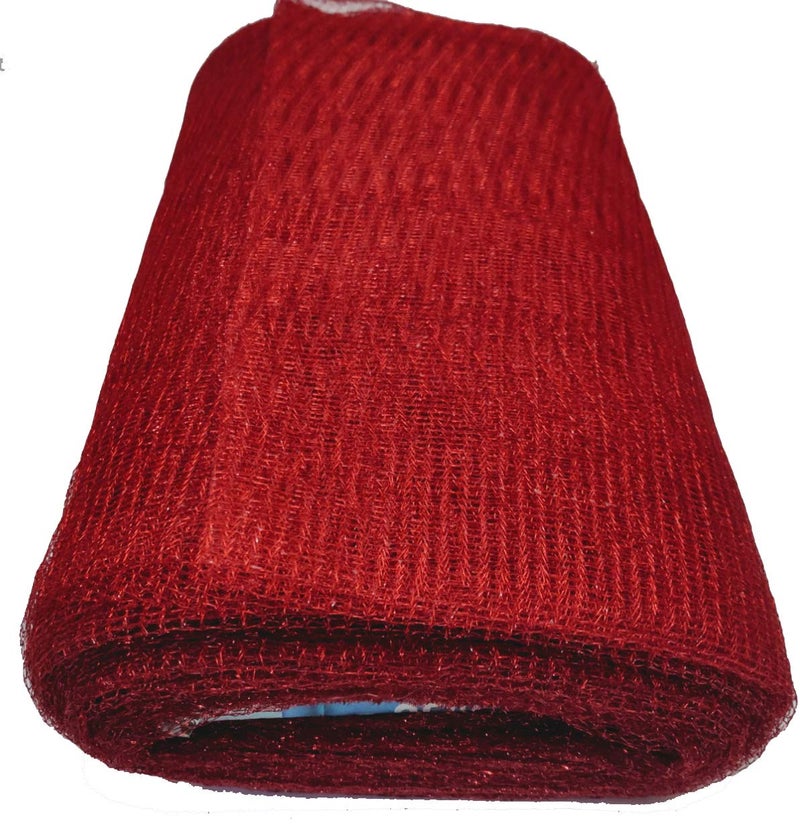 3A Featuretail Flower Mesh Net 10 mtr for Bouquet Decor, Gift Wrapping, Party Hall Decor & Trousseau Gift Packing (Red, 30 inch Width, 10 mtr Length) - Image 5