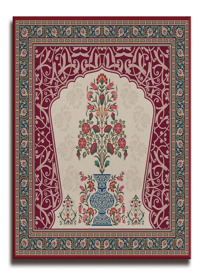 PAPER PLANE DESIGN kalamkari paintings canvas art Indian ethnic traditional wall art large size for living room decor. (24 X 24 Inches, A) - Image 5