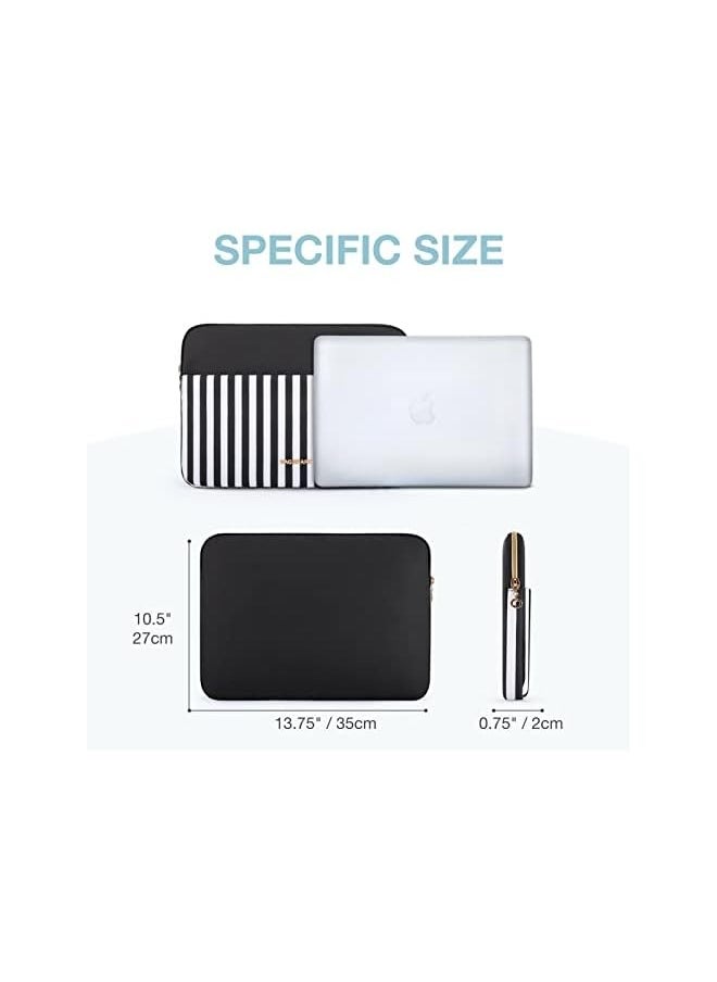 BAGSMART Laptop Sleeve Bag, BAGSMART Laptop Case Compatible with MacBook Air/Pro Retina,13-13.3 inch Notebook Compatible with MacBook Pro 14 inch 2021 2022 M1 Pro/Max A2442, Computer Bag with Pocket, Black  - Image 5