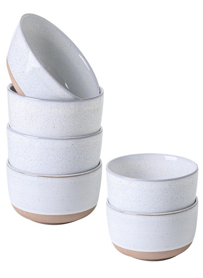Hasense 30 OZ Cereal Bowls Set of 6, Stoneware Soup Bowls for Kitchen, 6 Inch Ceramic Bowls Microwave and Dishwasher Safe for Rice, Oatmeal, Noodle, Ramen, Salad, Fruit and Pasta, White - Image 1