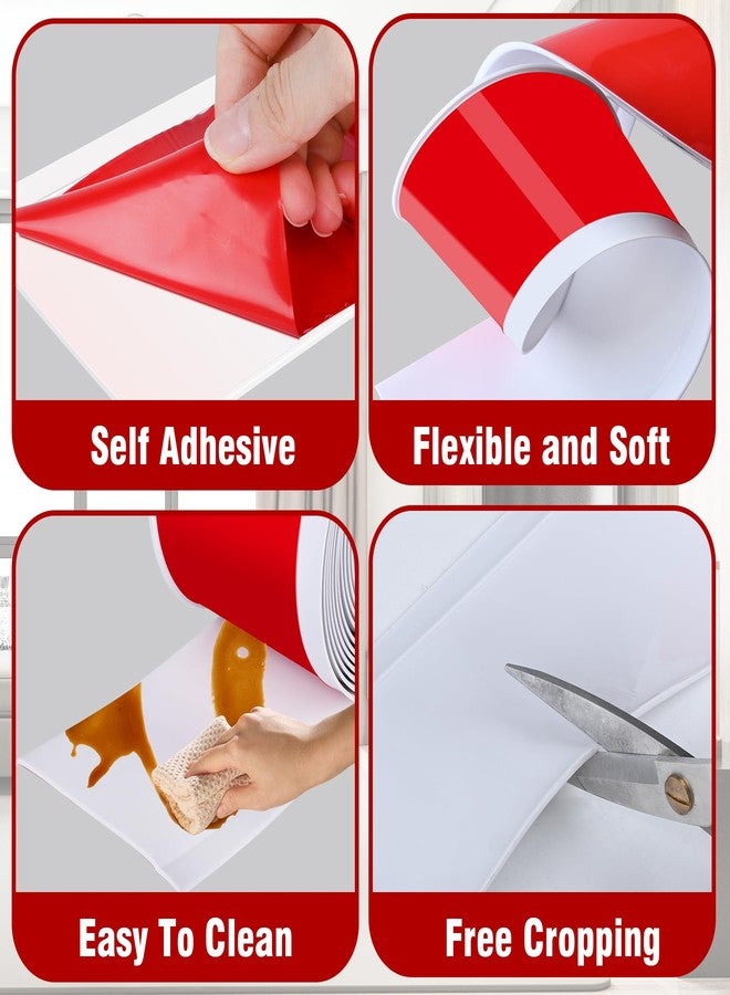 Kikerike Flexible Baseboard Molding Trim, White 4inx20ft - Image 3