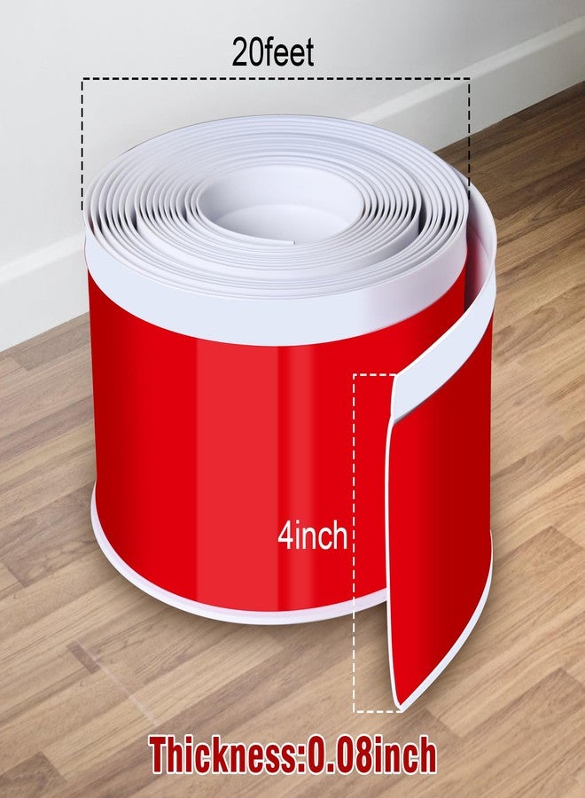 Kikerike Flexible Baseboard Molding Trim, White 4inx20ft - Image 2