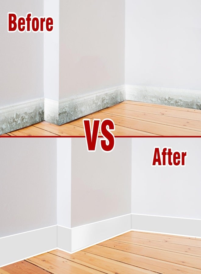 Kikerike Flexible Baseboard Molding Trim, White 4inx20ft - Image 4