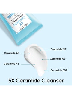SKINTIFIC 5X Ceramide Low Ph Cleanser 80G Facial Cleanser Skincare Face Wash  - Image 3