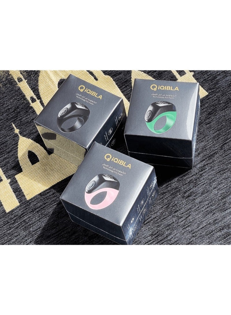 iQIBLA Smart Tasbih Ring, Islamic Prayer Counter, Prayer Time Reminder, OLED Display, IPX67 Waterproof and Interchangeable for Size 18-20-22 - Image 5