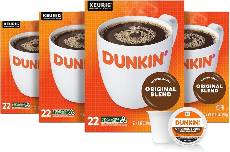 Dunkin' Donuts Original Blend Medium Roast Coffee K-Cup Pods - Image 1