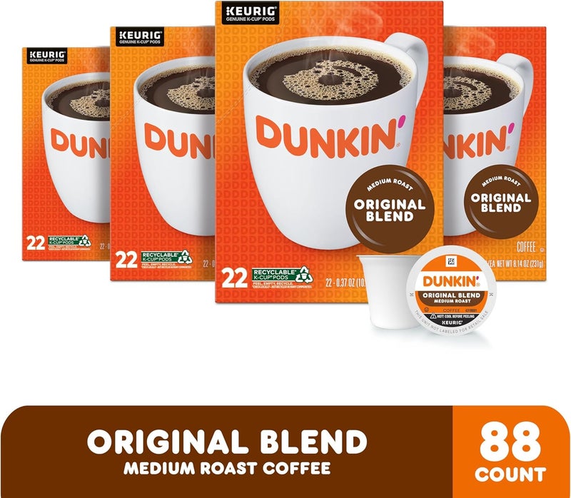 Dunkin' Donuts Original Blend Medium Roast Coffee K-Cup Pods - Image 4