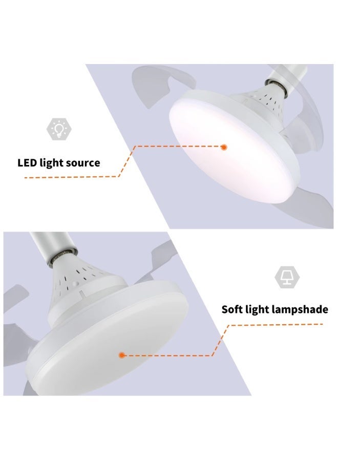 مودي مروحة LED عصرية مزودة بجهاز تحكم عن بُعد | قاعدة E27 | تعتيم ثلاثي الألوان | ضوضاء منخفضة | إضاءة وتبريد موفر للطاقة | تركيب سهل - Image 3