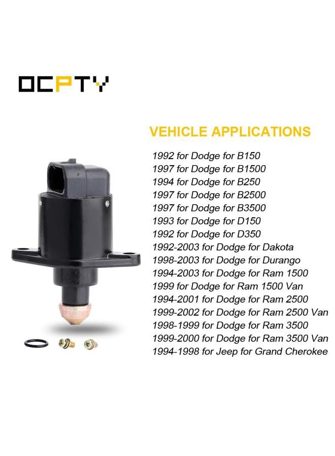 OCPTY 2H1091 Fuel Injection New Idle Air Control Valve FIT for Dodge B150/ B250/ B1500/ B2500/ B3500/ D150/D350 Dakota/Durango/Ram 1500/1500 Van/ 2500/3500/ 3500 Van, Jeep Grand Cherokee - Image 2