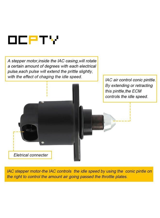 OCPTY 2H1091 Fuel Injection New Idle Air Control Valve FIT for Dodge B150/ B250/ B1500/ B2500/ B3500/ D150/D350 Dakota/Durango/Ram 1500/1500 Van/ 2500/3500/ 3500 Van, Jeep Grand Cherokee - Image 3
