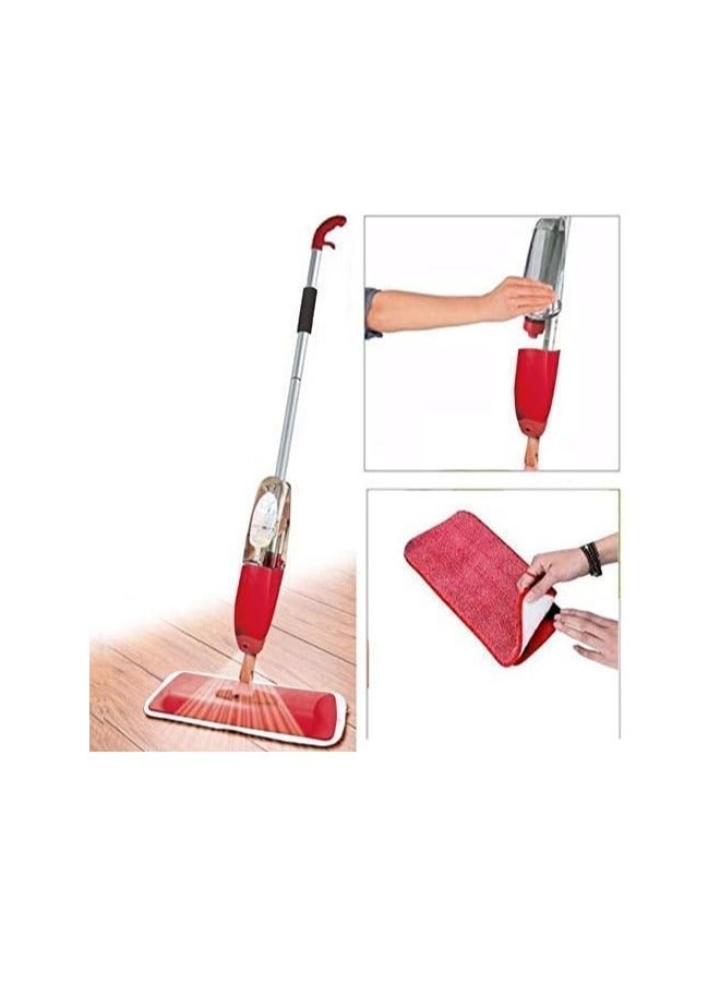 ممسحة رش مع وسادة من الألياف الدقيقة قابلة للغسل، أفضل ممسحة سهلة لتنظيف الأرضيات بزاوية 360 درجة للمنزل والمكتب، ممسحة لتنظيف المنزل، ممسحة لتنظيف الأرضيات - Image 2