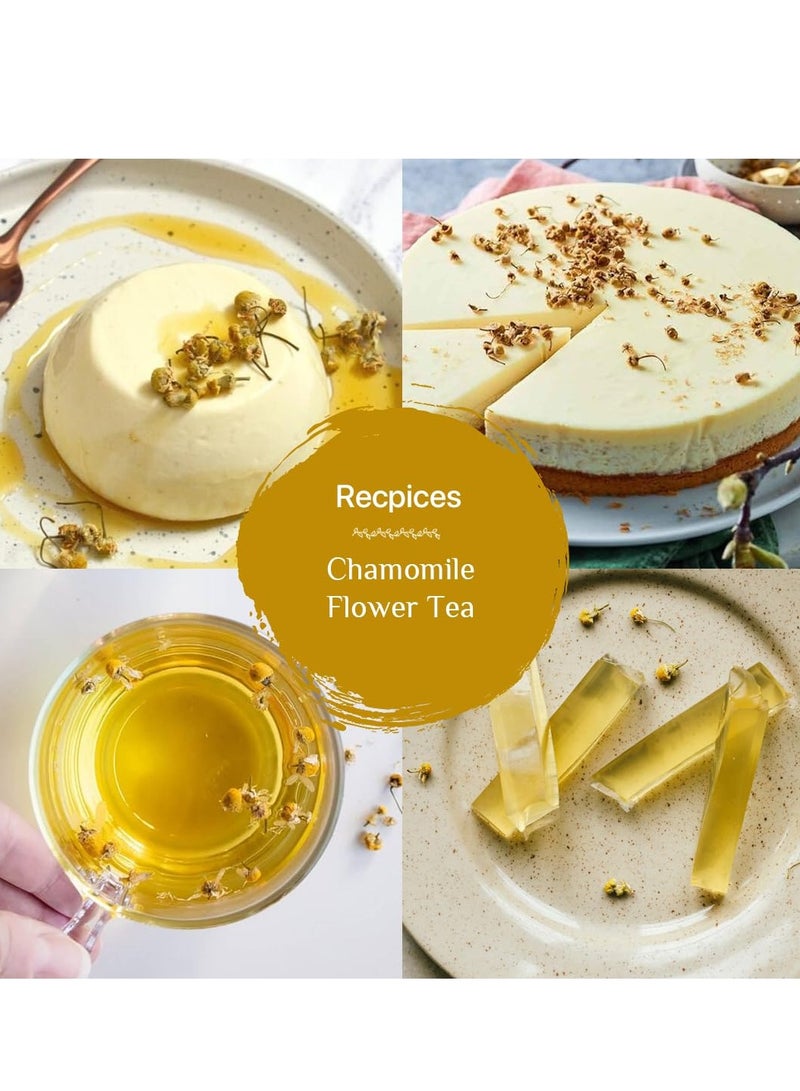 BLUE TEA - Chamomile Tea - 30 g - 30+ Cups || SLEEP & RELAXATION || Herbal Tea - Caffeine Free - Flower Based - Vegan - Non-Bitter - Non-GMO - 100% Natural | Reusable Pet Jar - Image 3