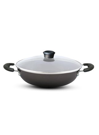 NIRLEP Sakhi Kadhai 24 cm with Glass Lid| Non-Stick Kadhai| Induction Kadhai| Easy Grip Handle| 2-Layer PFOA| Easy to Clean| Black - pzsku/ZC0CC1B15A64CF84536DEZ/45/1742989537/81cee32f-e696-42a6-80c1-9fbfd01a20b9