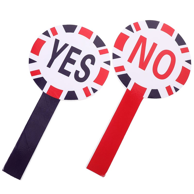 2pcs Portable Yes Reusable No Classroom Voting Board Voting Accessory - Image 3
