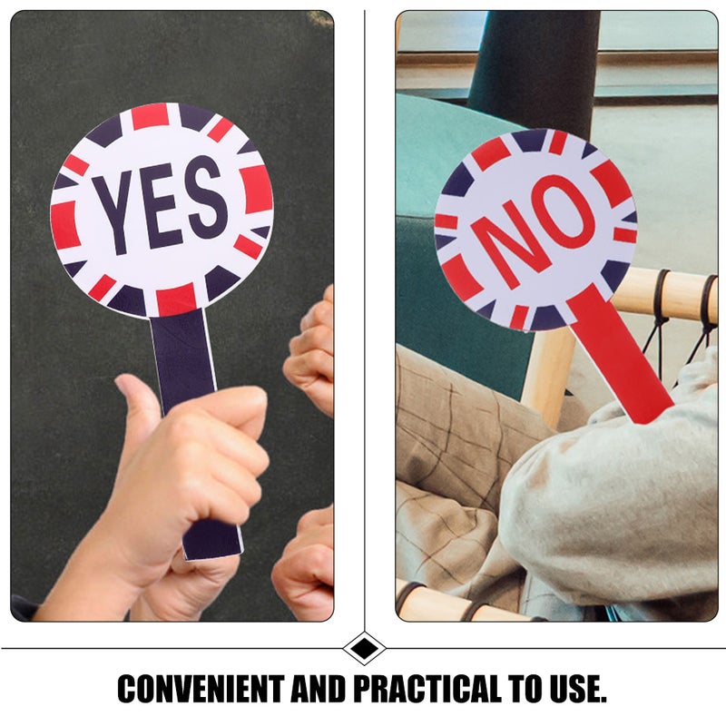 2pcs Portable Yes Reusable No Classroom Voting Board Voting Accessory - Image 5