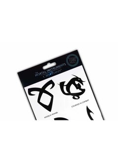 The Mortal Instruments The Mortal Instruments: City Of Bones Battle Runes Tattoos - Temporary Tattoo 8-Pack - Fake Black Ink for Men, Women & Kids - Cool Face, Body, Hand Makeup Or Make Sleeves - Realistic Costume Temp Tat  - Image 4