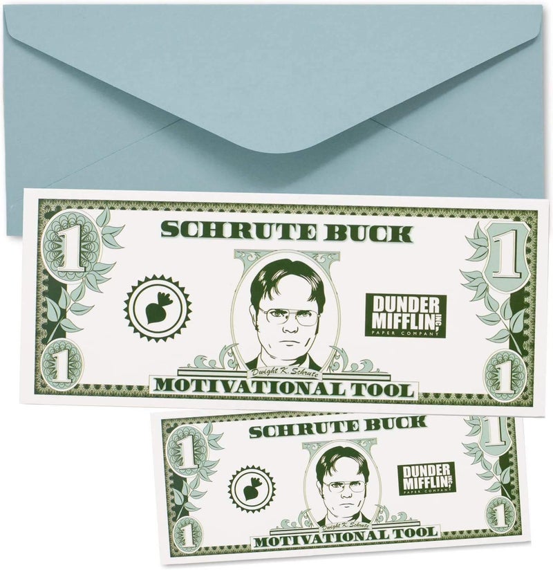Chillkat Schrute Buck Birthday Card with Sticker, The Office TV Show (1) - Image 1