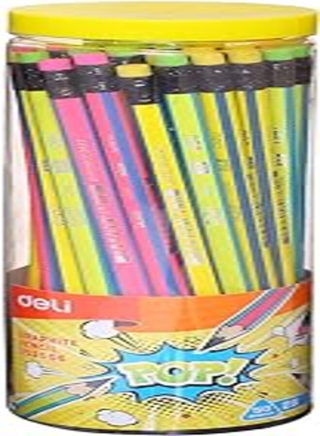 Deli u52606 pop graphite pencil - pack of 50 pcs
