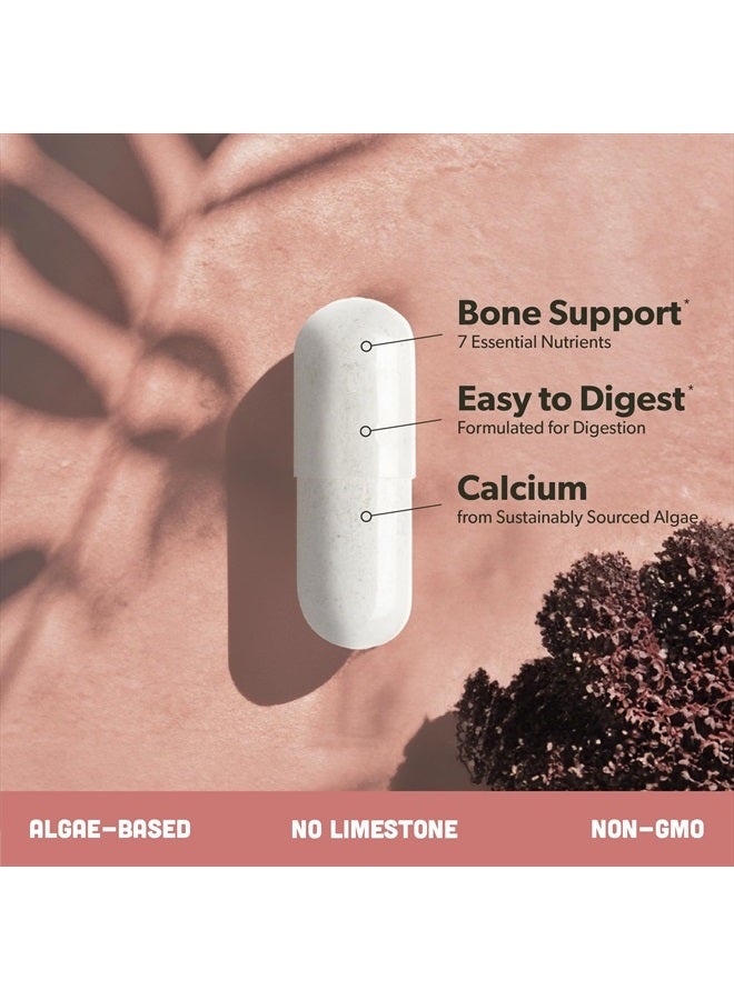 sapling Calcium Supplement - Whole Food with Vitamin K2 & D3, Magnesium, Zinc, Boron, Mineral Complex. Sourced Sustainably from Red Algae. for Bone Strength and Support. Non-GMO & Vegan 90 Capsules.  - Image 4