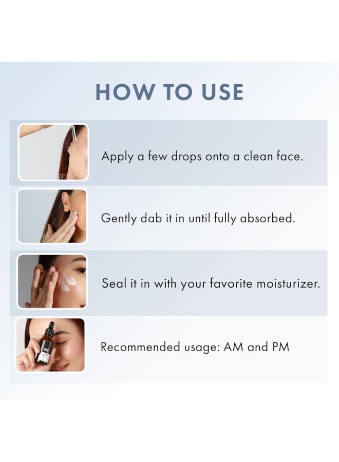 ثريفيكو سيروم للوجه يحتوي على 10٪ فيتامين C مع حمض الهيالورونيك 33kDa 5kDa سيروم لتفتيح البشرة للحصول على بشرة مشرقة - Image 3