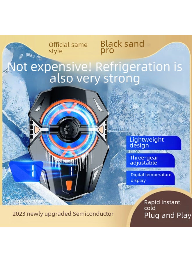 2025 TL07 Can Turn Off The Lights Icing Mobile Phone Radiator Semiconductor Refrigeration Magnetic Suction Mute Thin And Light-Product Color:Tl07 Black Ice Style  - Image 3